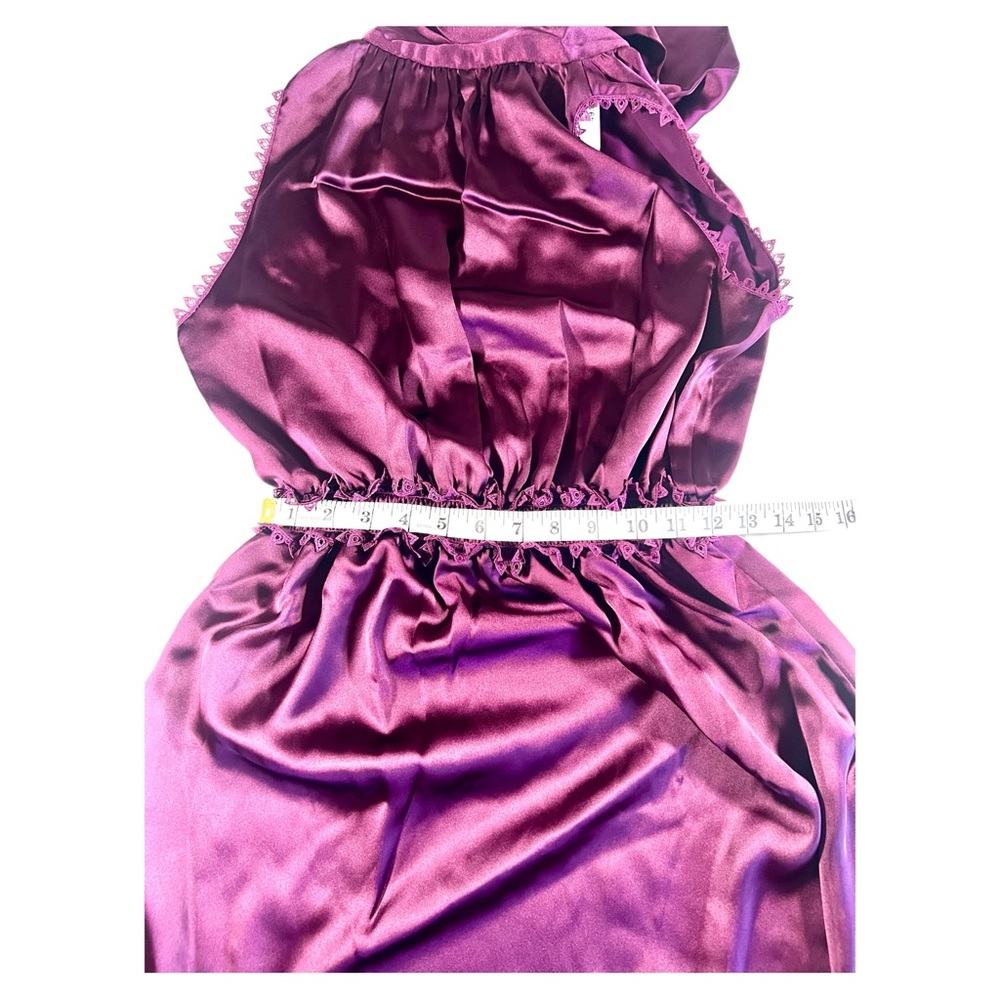 Max Studio | Satin Tie Neck Sleeveless Size M - Picture 6 of 11